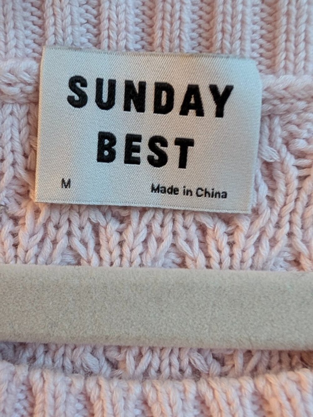 SUNDAY BEST (Aritzia) Cable Knit Oversized Sweater | Medium - Picture 6 of 8